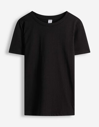 Shirt - einfarbig - Schwarz