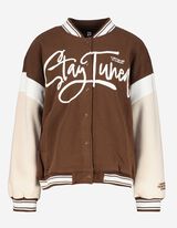 Veste molletonn&eacute;e - Coupe oversize - Marron fonc&eacute;
