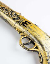 Kost&yacute;m - pistole - Jednobarevn&eacute; - zlata