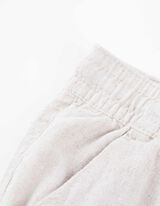 Šortky - Směs se lnem - bílá