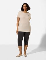 Shirt - Frontprint - Beige