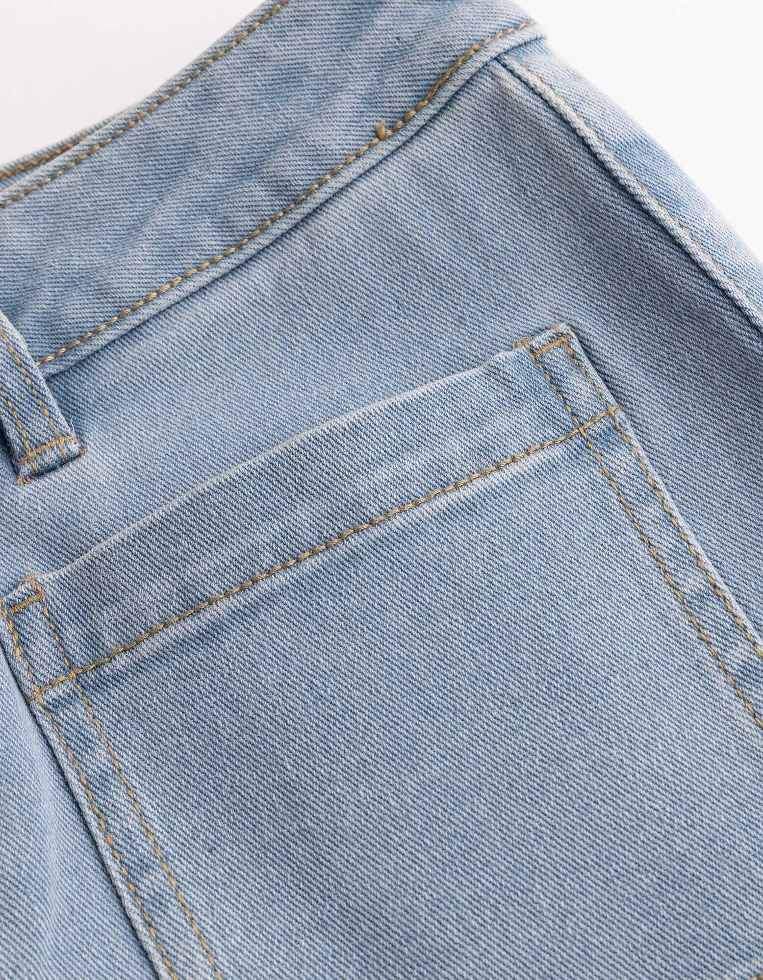 Caprihose - Regular Waist - Hellblau