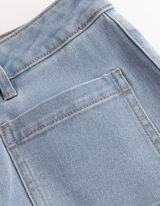 Caprihose - Regular Waist - Hellblau
