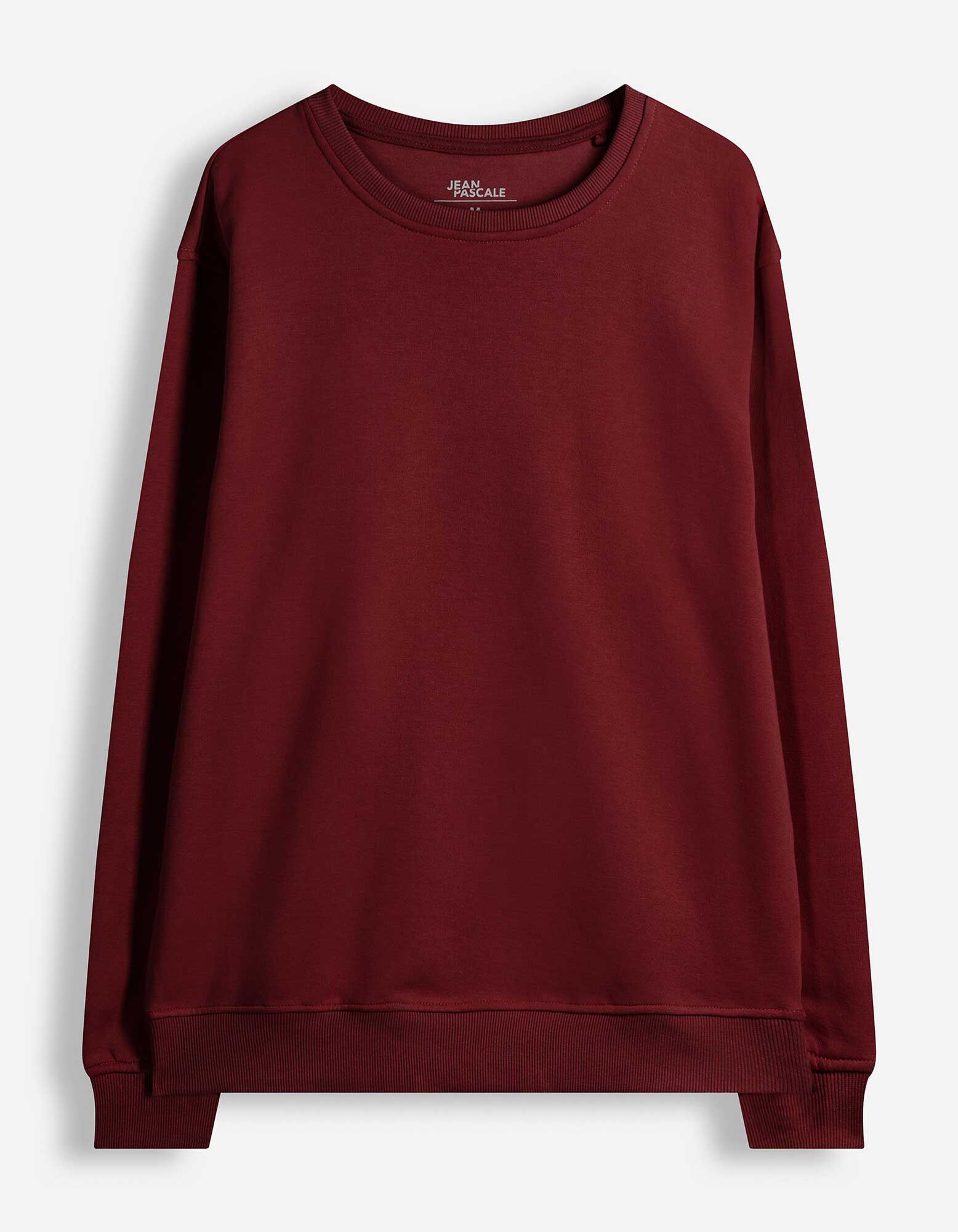 Sweatshirt - Relax Pasvorm - Donkerrood
