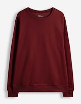 Sweatshirt - Relax Pasvorm - Donkerrood