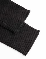 Pletena haljina - Me&scaron;avina viskoze - crno