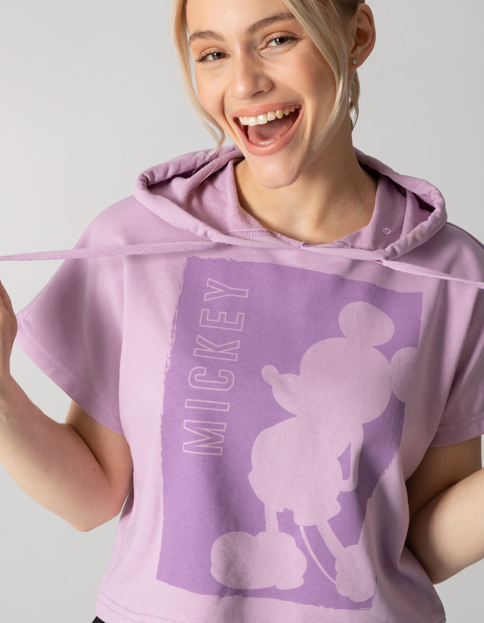 Sweat &agrave; capuche - Mickey Mouse - Lilas