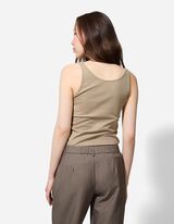 Ujjatlan felső - Sztreccs - b&eacute;zs