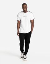 T-shirt - Righe a contrasto - bianco