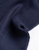 Gebreide top - Viscosemix - donkerblauw