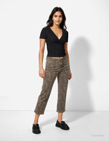 T-shirt - kopertowy krój - czarny