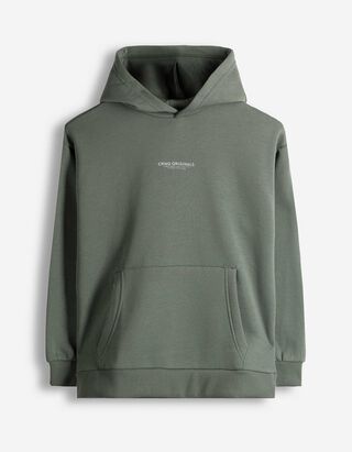 Hoodie - Oversized Fit - dunkelgr&uuml;n