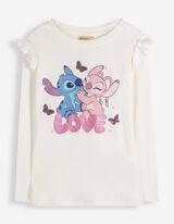 Langarmshirt - Lilo & Stitch - Off-White