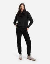 Mikina s kapucňou - Regular Fit - cierna