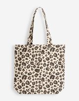 Beuteltasche - Leopardenmuster - hellbraun