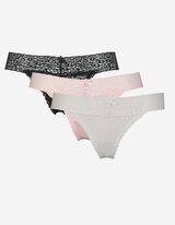 Tanga - Confezione da 3 pezzi - nero