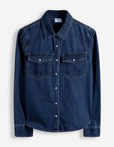 Overhemdblouse - donkerblauw denim - donkerblauw