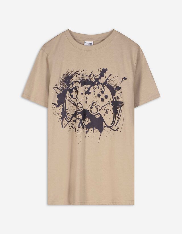 Tricou - Imprimeu - Bej