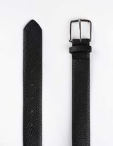 pasek - ekoskóra - czarny