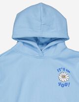 Hoodie - Print - blauw