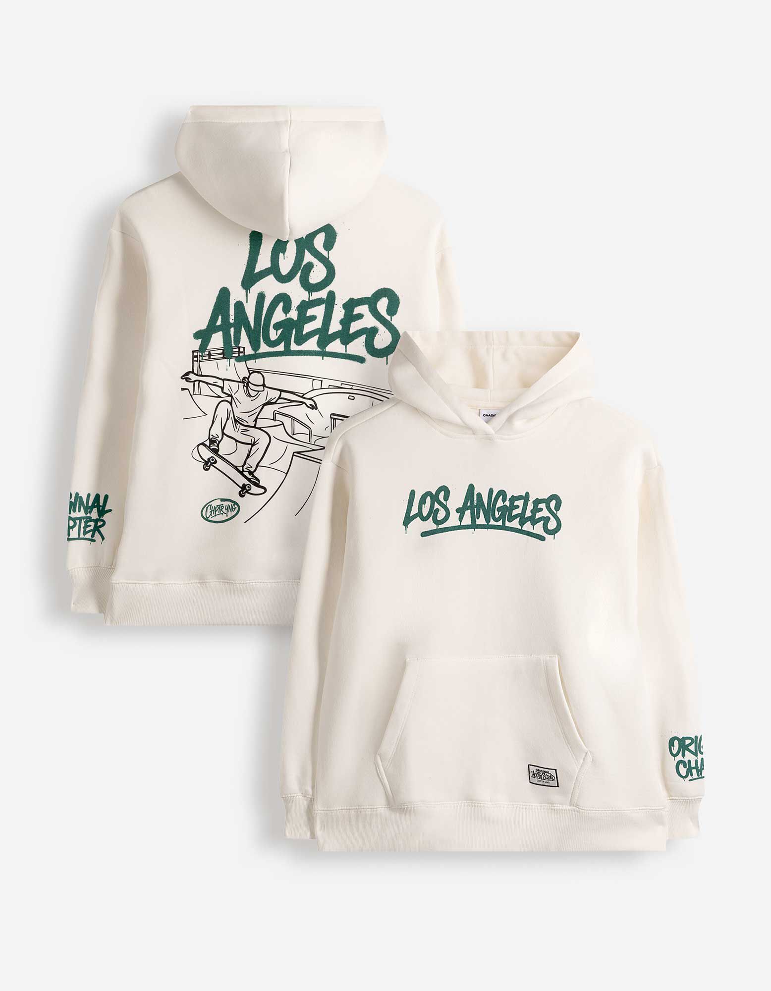 Hoodie - Oversized Fit - Off-White