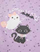 pižamos rinkinys: marškinėliai ir kelnės - Helovynas - violetine