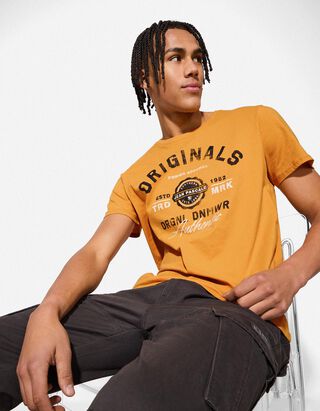 T-Shirt - Print - gelb