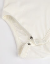 Romper lange mouw - Dinosauriër - wit