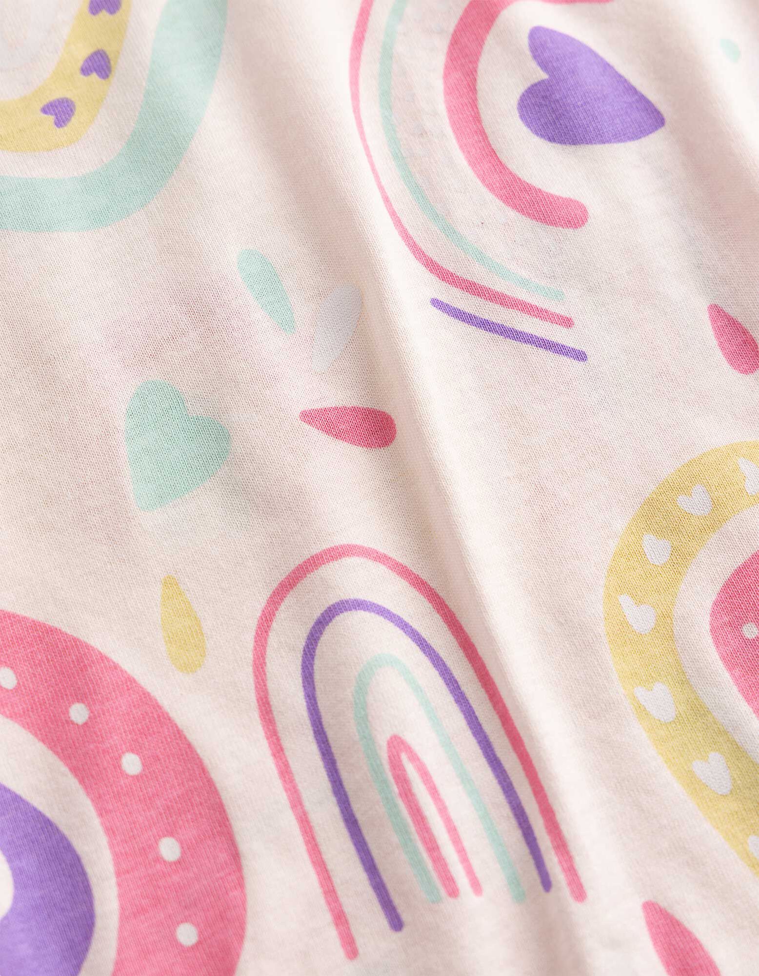 T-Shirt - Allover-Print - Rosa