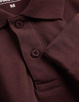 Langarmshirt - Polokragen - Beere