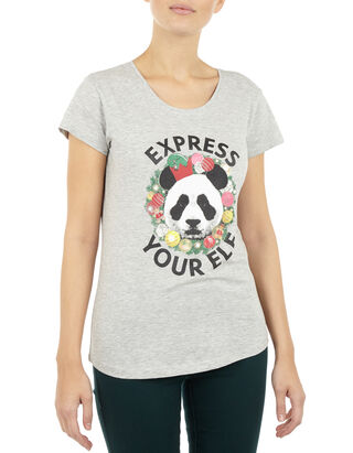 Damen T-Shirt mit Weihnachts-Print