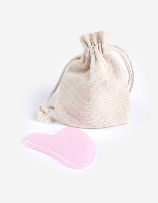 Massage Stein - einfarbig - rosa