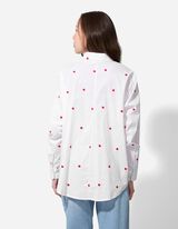 bluzka - haft - bialy