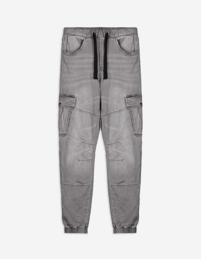 Cargobroek - Straight fit - grijs