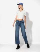 Polo - Col de chemise - blanc