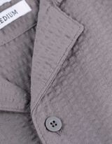 Hemd - Seersucker - Beige