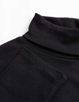 Langarmshirt - Rollkragen - Schwarz