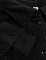 Bluse - einfarbig - schwarz