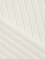 Langarmshirt - Asymmetrisch - weiß