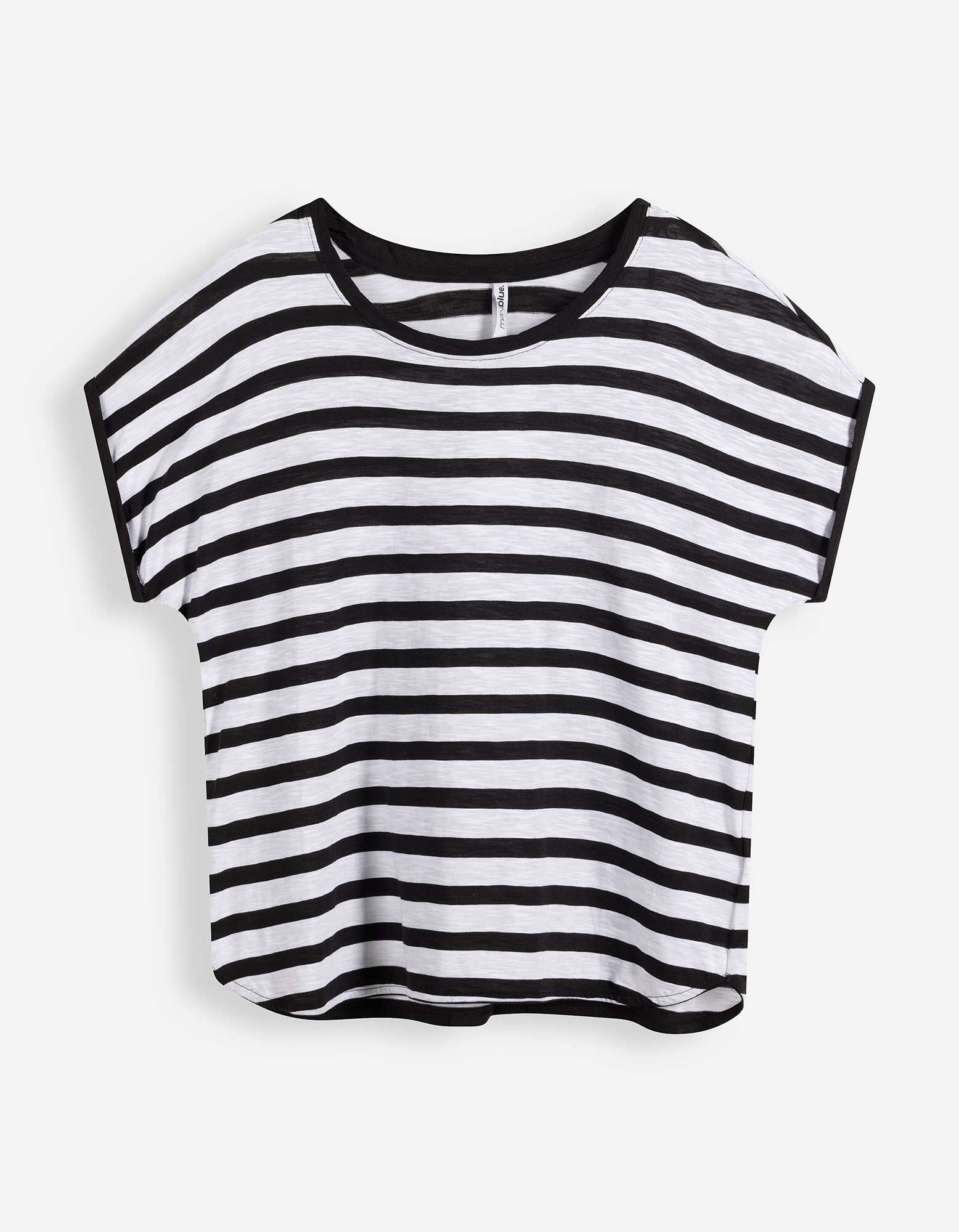 T-shirt - Rayures - noir