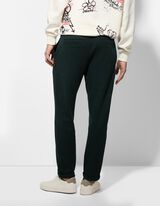 Joggingov&eacute; kalhoty - &Scaron;ňůrka - tmave zelena