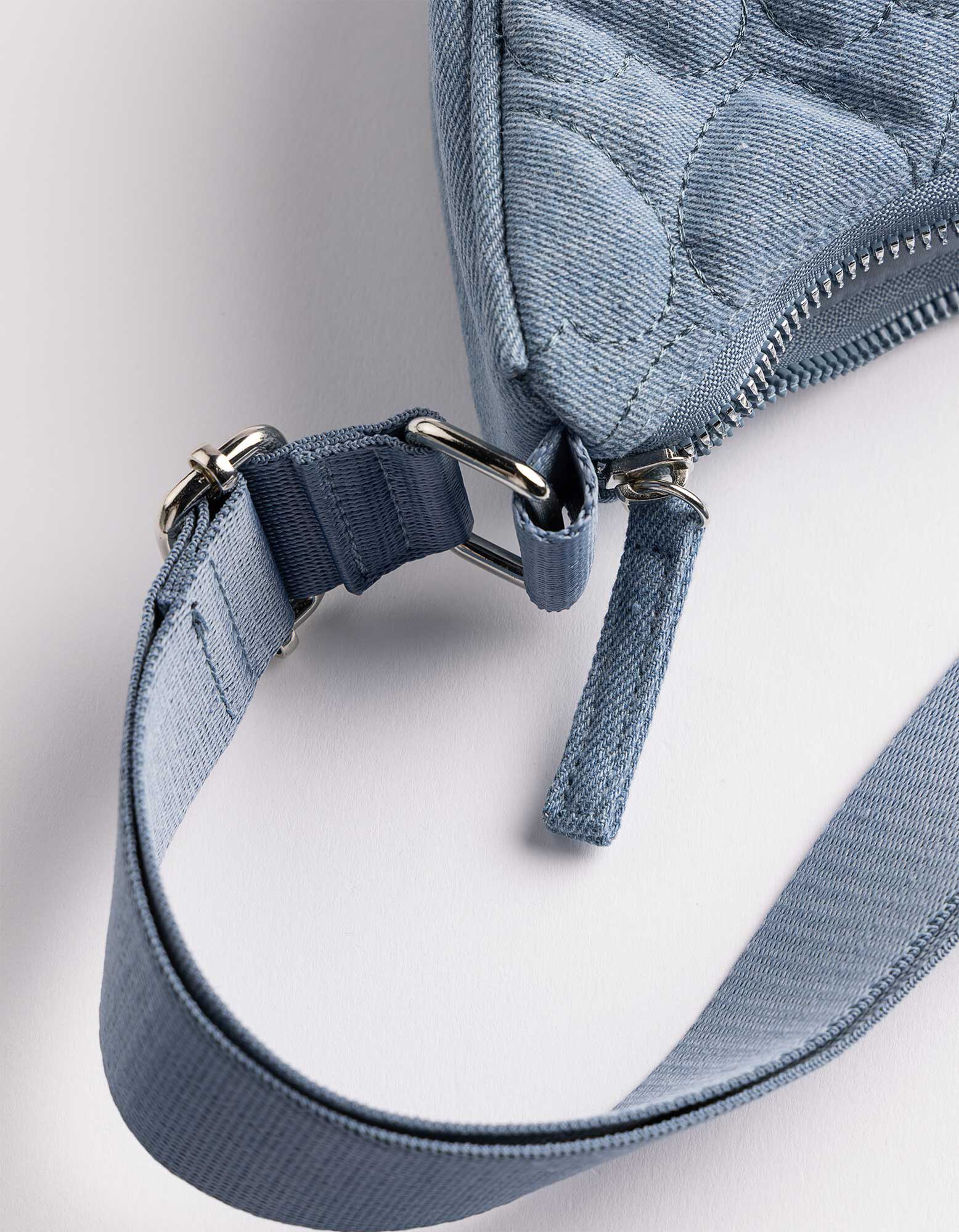 Schoudertas - Quilt patroon - blauw
