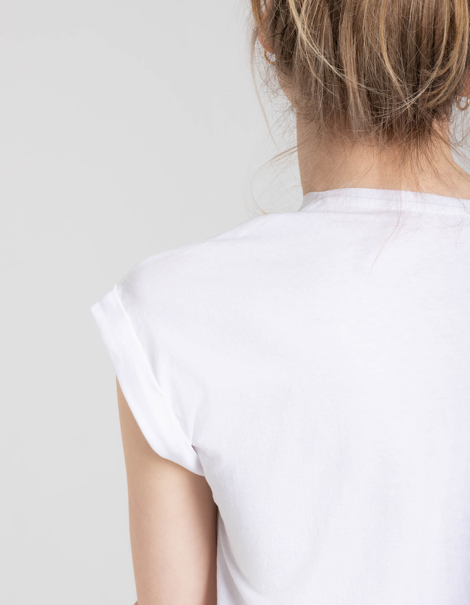 T-shirt - Ornement paillet&eacute; - blanc