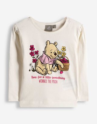 T-shirt &agrave; manches longues - Imprim&eacute; scintillant - blanc