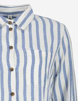 Overhemdblouse - Borstzak - donkerblauw