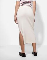 Gonna a maglia - Lunghezza al polpaccio - bianco