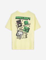 Majica kratkih rukava - Minecraft - svetlo-zuta