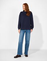 Sweatshirt - Frontprint - dunkelblau