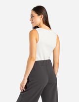 Ujjatlan felső - Bord&aacute;zott - sz&uuml;rke