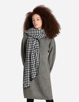 Šál - Vlnený vzhľad - cierna